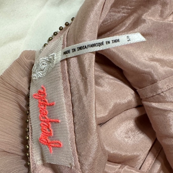 Free People Luna Pink Embellished  Mini Dress - Picture 10 of 10